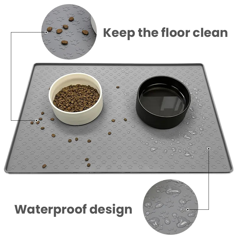 Tapis de gamelle en silicone antidérapant