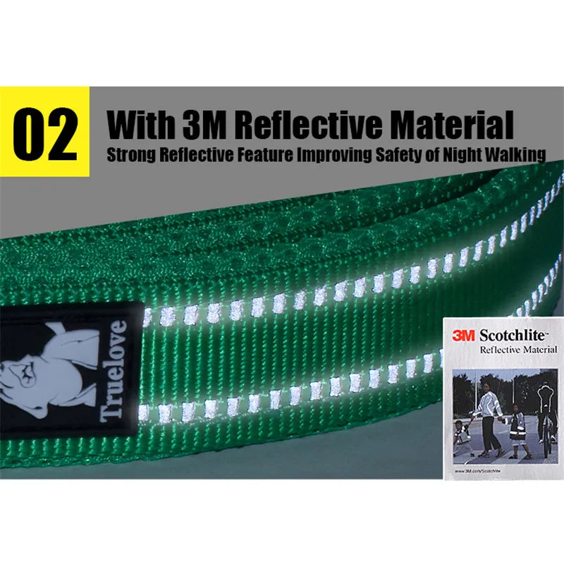 Laisse souple en maille nylon