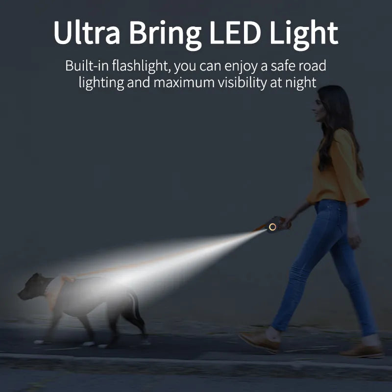 Laisse Dognity ULTRA LED Lumineuse Rétractable